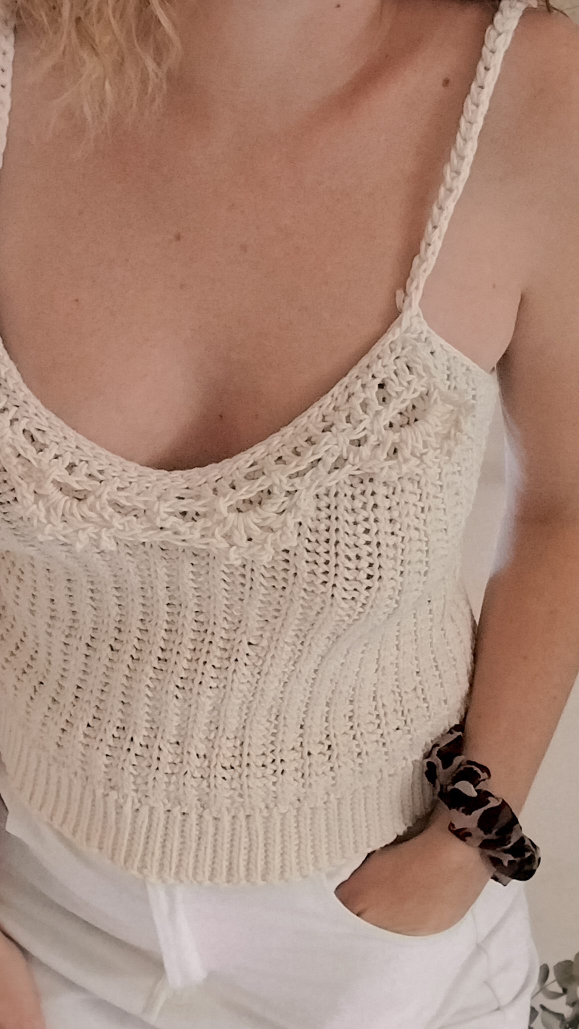Curso online de crochet: como tejer un Top con una trama que simula Tricot, Tejido con vueltas cortas ( Top Arena) - Imagen 5