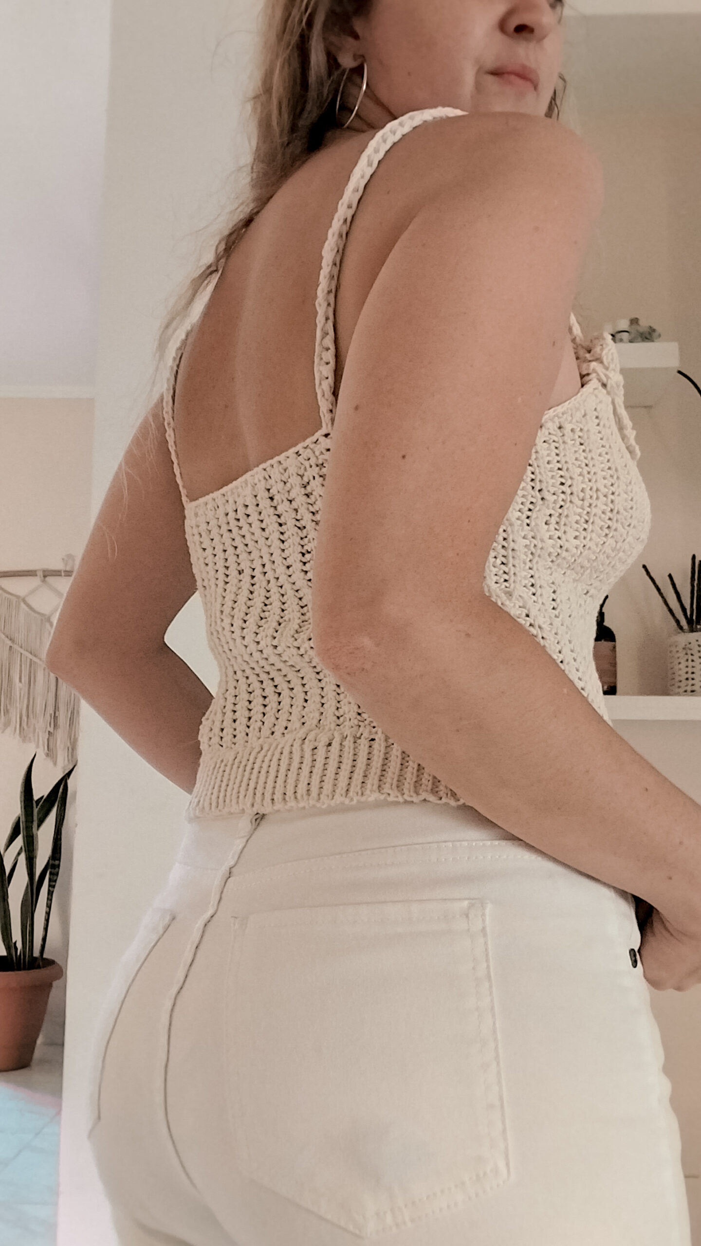 Curso online de crochet: como tejer un Top con una trama que simula Tricot, Tejido con vueltas cortas ( Top Arena) - Imagen 4