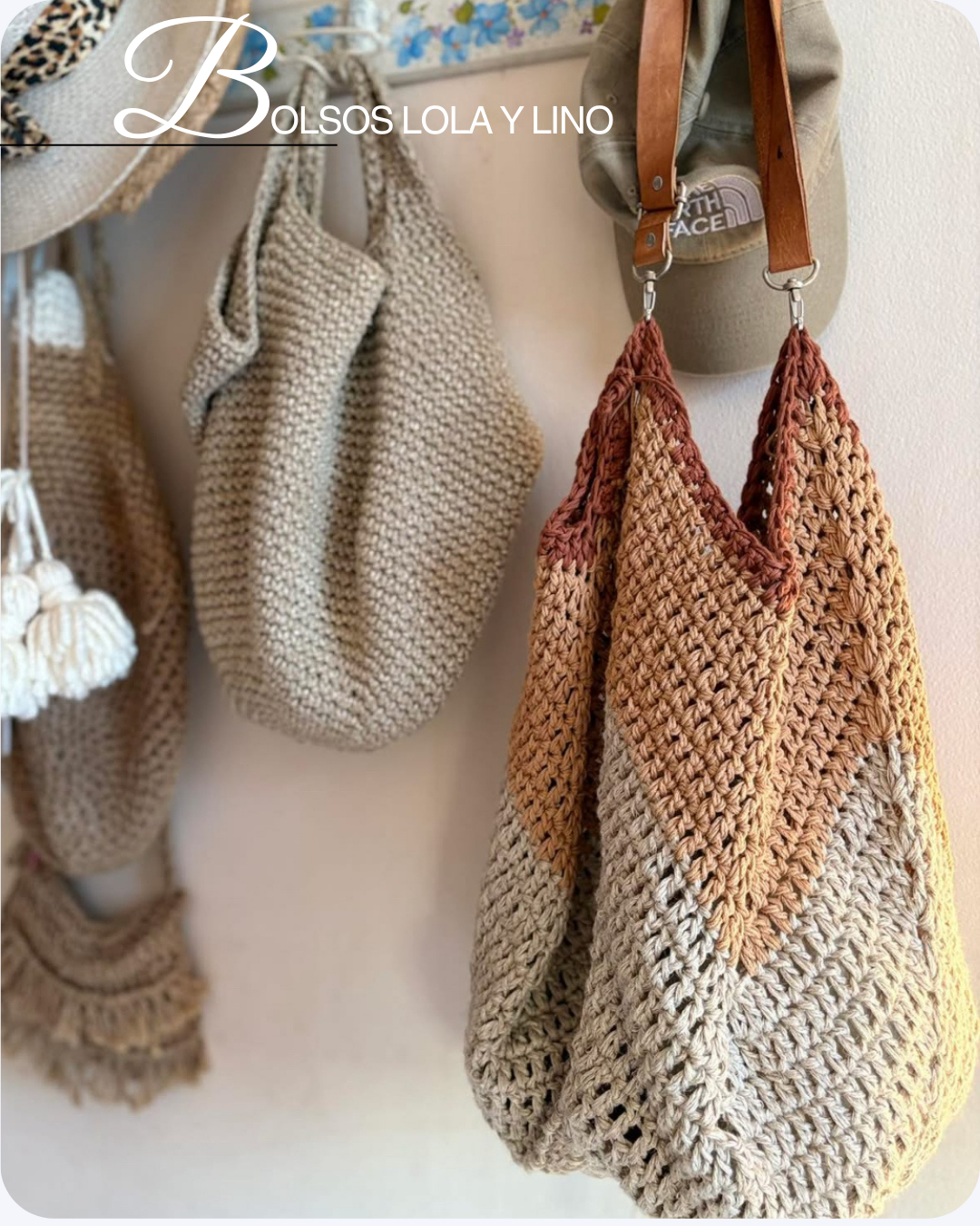 Pack verano: Bolsos a crochet/5 diseños a crochet para tejer Bolsos