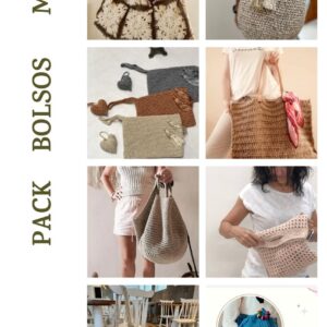 Pack 8 Bolsos a Crochet M-R ( 75% off)